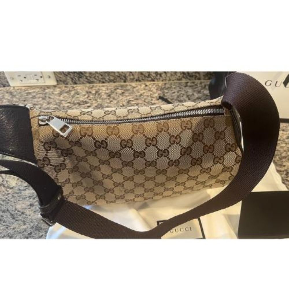 AUTHENTIC GUCCI SHERRY WEB FANNY WAIST BAG - Picture 7 of 15